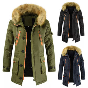 Chaquetas de burbujas para hombre a la moda, personalizadas al por mayor, gruesas, de primera calidad, estilo urbano, de longitud regular, con cuello alto de lona, para invierno. - Product Image 3