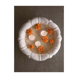 แฮนด์เมดอินเดียราชสถานี Markrana หินอ่อน Urli สําหรับตกแต่งบ้านในร่มและกลางแจ้ง - Product Image 4