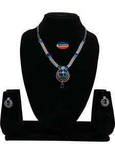 ชุดสร้อยคอและต่างหูเพชรแบบอเมริกันของ Montana สำหรับงานแต่งงานของเจ้าสาวเครื่องประดับแบบคลาสสิก - Product Image 2