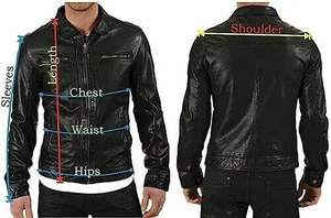 Hommes véritable cuir de vachette Premium cuir moto Biker noir haut noir haute qualité personnalisé brodé flambant neuf 2025 vestes - Product Image 4