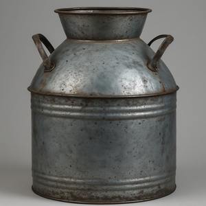 Lata de leche galvanizada hecha a mano decorativa con acabado de granja, perfecta para cocinas, hogares, cafés al aire libre e interiores de jardines - Product Image 3