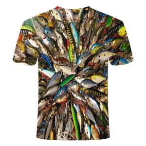 Quick Dry UPF 50 Fishing <b>Shirts</b> for Men Sublimated Print <b>Moisture</b> <b>Wicking</b> 100% Polyester Anti-Bacterial Breathable - Product Image 2