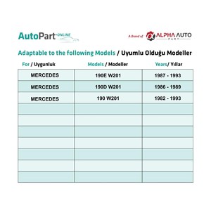 Clips de fixation pour Mercedes W201 190 190D 190E - 50 pièces - Product Image 5