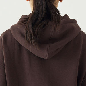 Sweat à capuche pour femme en matière douce pour les commandes en gros, avec capuche réglable, manches longues et logo personnalisable, idéal pour l'hiver, prix avantageux 2026 - Product Image 5