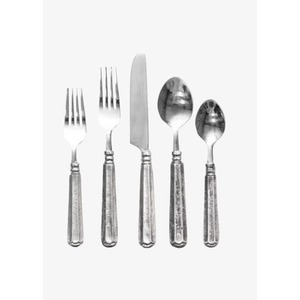 Couverts en acier inoxydable utilisés dans les ustensiles de cuisine Table Café Usage domestique Couleur argent plaqué Couverts finis Poignée ronde Lot de 5 - Product Image 6