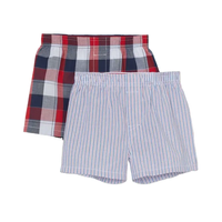 Caleçons Boxers Homme Personnalisables 2023 Taille Mi-Haute Respirants Séchage Rapide Anti-Bactériens Écologiques Motif Rayé Vente en Gros