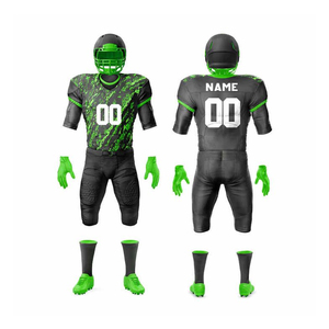 Uniformes de Fútbol Americano Reversibles de Primera Calidad con Logotipo Personalizado, Conjuntos de Manga Corta con Colores y Números Personalizados, Secado Rápido y Transpirable - Product Image 1