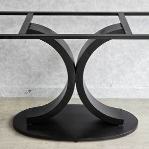 Heavy Duty <b>Cast</b> Iron Dining Table Legs Contemporary Industrial Style <b>Powder</b>-Coated CHBBA013 for Kitchen Hospital Furniture - Product Image 5