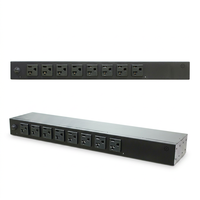 PDU Neutral Monitoreado de 8 Puertos, 115V 20A, Tipo Rack, con Monitoreo Web SNMP, para Uso Industrial
