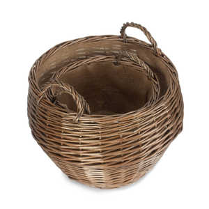 Cesta de ropa sucia de mimbre lavada antigua Panier En Osier Trapu - Product Image 3