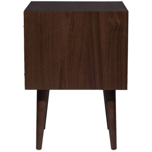 Mesita de noche de 1 cajón de lujo moderno de estilo europeo, muebles de dormitorio de madera hechos a mano para decoración clásica del hogar, dormitorio - Product Image 4