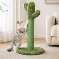 Mignon grattoir pour chat en forme de cactus avec corde en sisal, base stable et durable, mobilier d'intérieur pour chat, pour animaleries, vente en gros, OEM, ODM