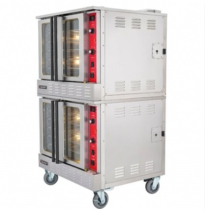 เตาอบลมร้อนเชิงพาณิชย์แบบสองชั้นขนาด 38 นิ้ว ระดับมืออาชีพ – เตาอบเบเกอรี่ใช้แก๊สโพรเพนกำลังสูง 108,000 บีทียู - Product Image 2