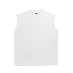 เสื้อยืดคอกลมสำหรับผู้ชายทรงหลวมลำลองสำหรับผู้ชายผ้าฝ้ายบริสุทธิ์ระบายอากาศได้ดีไม่ซึมเข้าไปได้ขนาด300กรัม - Product Image 4