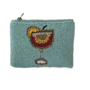 Monedero con Cremallera Bordado con Cuentas de Semillas de Primera Calidad, Monedero de Moda con Bordado de Cuentas de Semillas - Product Image 2