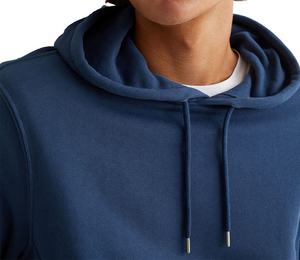 Sudadera con capucha de felpa francesa de color sólido, tejido premium, nueva llegada, con bolsillo oculto, transpirable, MOQ bajo, para hombre - Product Image 2