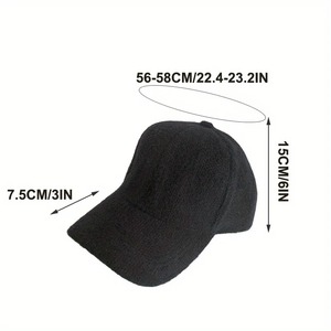 Sıcak tavşan kürk Snapback kap ayarlanabilir güneş gölge rüzgar geçirmez beyzbol şapkası erkekler kadınlar için sonbahar kış açık seyahat kap doruğa - Product Image 6