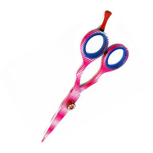 Ciseaux de coiffeur en acier inoxydable à lame droite et tranchante enduits de papier personnalisé de haute qualité pour la coupe de cheveux pour une utilisation en salon de beauté - Product Image 6