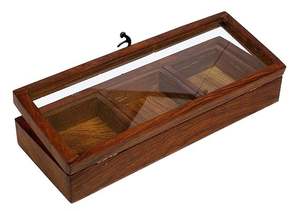 Boîte en bois Masala | Étagère à épices | Bocal | Dabba | Boîte à épices polyvalente - Product Image 5