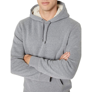 Vente chaude 100% coton hommes pull à capuche surdimensionné unisexe grande taille sweats polaire vêtements sweat à capuche blanc - Product Image 6