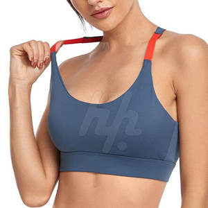 Conjunto de Yoga para mujer, mallas de entrenamiento de cintura alta y sujetador, novedad, venta al por mayor - Product Image 5