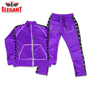 Chándales Reflectantes para Hombre con Logotipo Personalizado, Conjuntos Deportivos de 2 Piezas con Cremallera, Chándales Reflectantes de Diseño Personalizado - Product Image 4