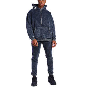 Custom Street Wear Pantalones de chándal y Sudadera con capucha Conjunto Chándales Sudaderas con capucha transpirables Hombres Conjuntos de chándal al por mayor OEM - Product Image 3