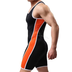 Singlet de lutte personnalisé pour homme à séchage rapide, de haute qualité, respirant, écologique, en spandex/polyester - Product Image 4