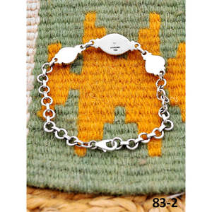 Southwest Handmade Emerald Valley Turquoise <b>Bracelet</b> with White Water Heart Shape Sterling <b>Silver</b> - Product Image 4