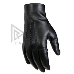 Gants de conduite classiques en cuir avec doublure en peau de chèvre tricotée, fonction tactile, doigts complets, respirants, légers, antidérapants - Product Image 2
