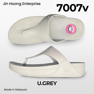 @migo Sandalias Flip-Flop para Mujer 7007v Gris Claro, Cómodas, Ligeras, con Suela Gruesa Antideslizante, Resistentes al Agua, Tacón de 4cm, Hechas en Malasia - Product Image 2