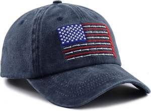 Casquette American Golf USA Flag pour hommes et femmes Casquette de baseball vintage en coton ajustable pour jouer au golf aux États-Unis - Product Image 4