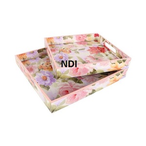 Accueil Hôtel Restaurant Décoration de table Plateau de service Plateau de qualité supérieure Serveur d'aliments Plateau de forme carrée - Product Image 6