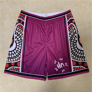 Logo personnalisé Vintage Hommes Running Gym Shorts Solid Pattern Board Shorts Mid Waist Mesh Basketball Streetwear Wear - Product Image 3