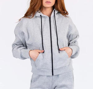 Venta caliente de calidad superior Crop Top Sudadera CON CAPUCHA DE MODA superior Sudadera hecha en fábrica con etiqueta personalizada Precio competitivo - Product Image 6