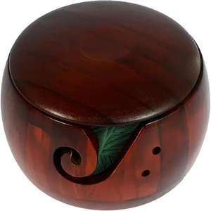 Bol de fil de bois à bas prix Nouveau design Accessoires de tricot au crochet Stockage de fil unique disponible à bas prix - Product Image 3