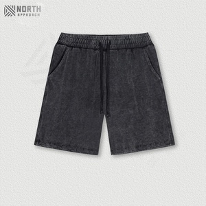 Pantalones Cortos de Mezclilla Holgados de Verano para Hombre, Casuales, de Poliéster/Algodón, Lavados Vintage, de Secado Rápido, con Cierre de Cordón - Product Image 2