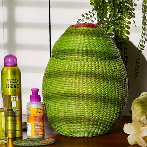 Panier en jacinthe d'eau tissé, panier de haute qualité, paniers naturels, décoration de chambre d'enfant, organisateur - Product Image 5