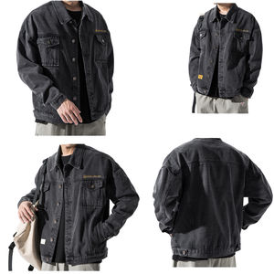 Chaqueta de mezclilla para hombre de diseño personalizado de alta calidad chaqueta de moda Streetwear para invierno con servicio OEM chaquetas de precio al por mayor - Product Image 3