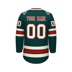 Dernier design de sweat à capuche de hockey vierge pour broderie, maillots de hockey sur glace personnalisés par sublimation, prix de gros, personnalisation respirante OEM - Product Image 1