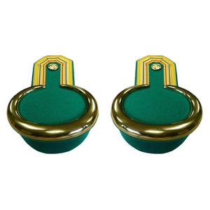 Épaulettes colombiennes dorées de haute qualité, brodées, à coudre, épaulettes dorées à lacets, régiments britanniques et français, bullion - Product Image 6