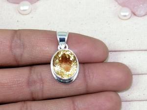 Venta al por mayor 925 plata esterlina estilo bohemio COLLAR COLGANTE citrino piedra preciosa regalo de boda perfecto colgantes finos encantos 925 sello - Product Image 5