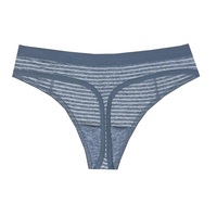 Lingerie féminine sexy 100% coton, respirante, confortable, écologique, séchage rapide, tricotée, taille mi-haute, string, OEM Bangladesh
