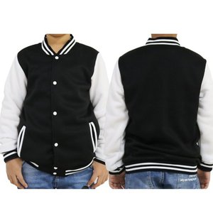 Men's Coated Varsity <b>Baseball</b> <b>Bomber</b> <b>Jacket</b> Casual Letterman Windbreaker Stand Collar Front Logo Lightweight - Product Image 3