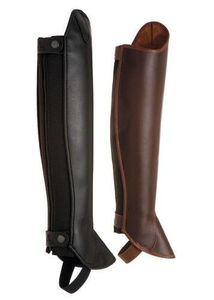 Chaps mi-longs sur mesure pour hommes et femmes, en cuir élastique de haute qualité, pour l'équitation - Product Image 3