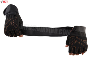 VIKY INDUSTRIES-mancuernas de levantamiento de pesas para gimnasio, guantes de entrenamiento transpirables antideslizantes de medio dedo - Product Image 6