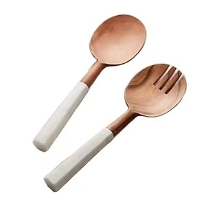 Handle Silver Plated Stainless Steel Eco-Friendly Dishwasher Safe <b>Salad</b> <b>Server</b> Royal Family Flatware Set - Product Image 5