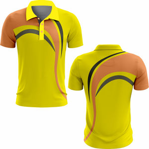Verano nuevo diseño de camiseta de manga corta para hombre transpirable Piqué estampado de punto Casual solapa negocios Golf para Polo personalizado Plus - Product Image 3