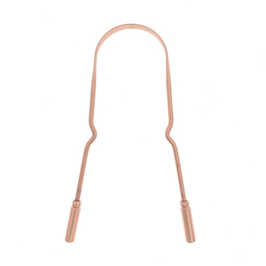 Grattoir en métal en acier inoxydable et silicone Nettoyant pour langue en cuivre Rafraîchisseur d'haleine Réduction efficace de la mauvaise haleine Grattoirs pour langue - Product Image 6