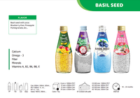 290ml de jus de litchi de graines de basilic Premium échantillon gratuit de vente chaude, marque privée, fournisseurs en gros (OEM, ODM)